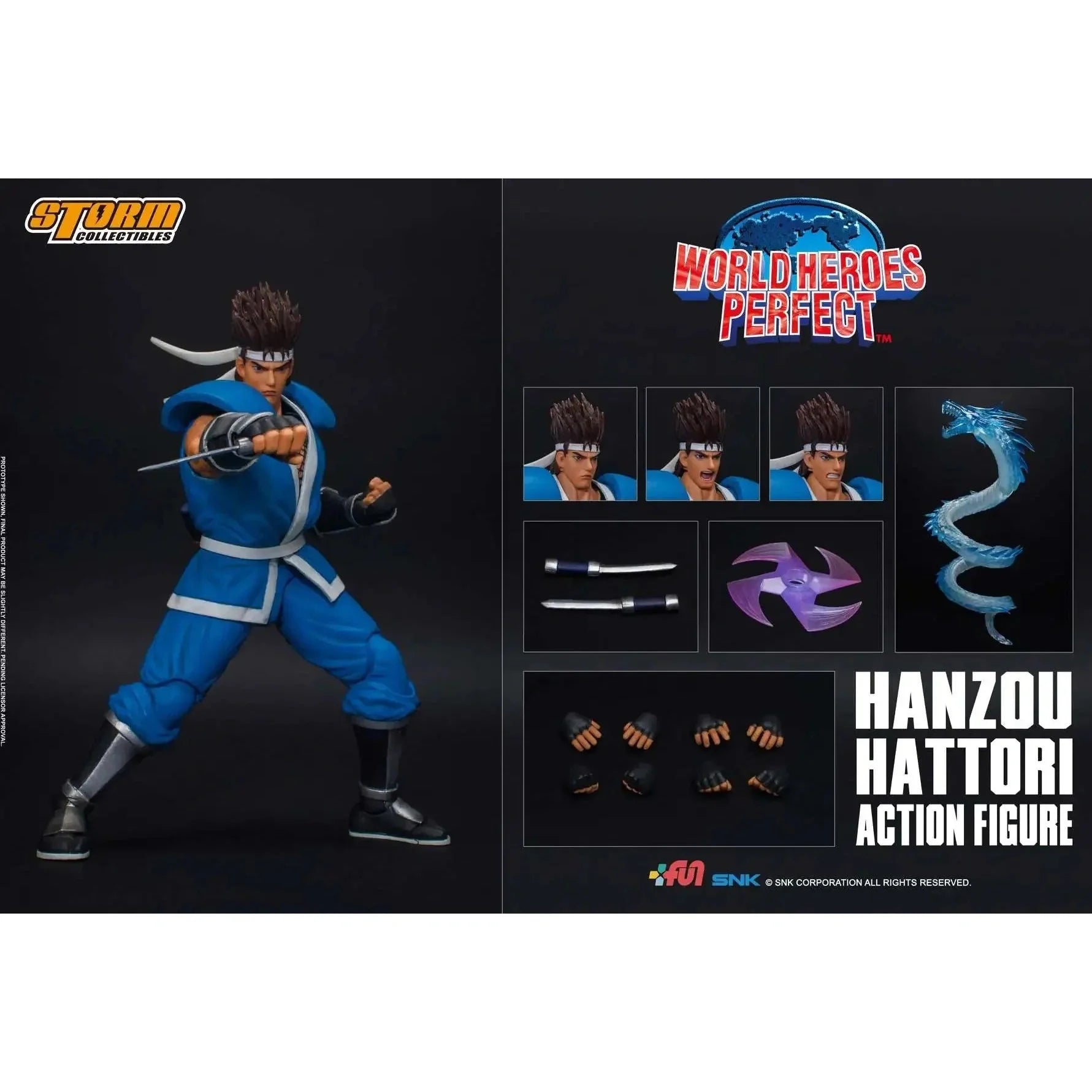 World Heroes Perfect Hanzou Action Figure By Storm Collectibles - Medaid International