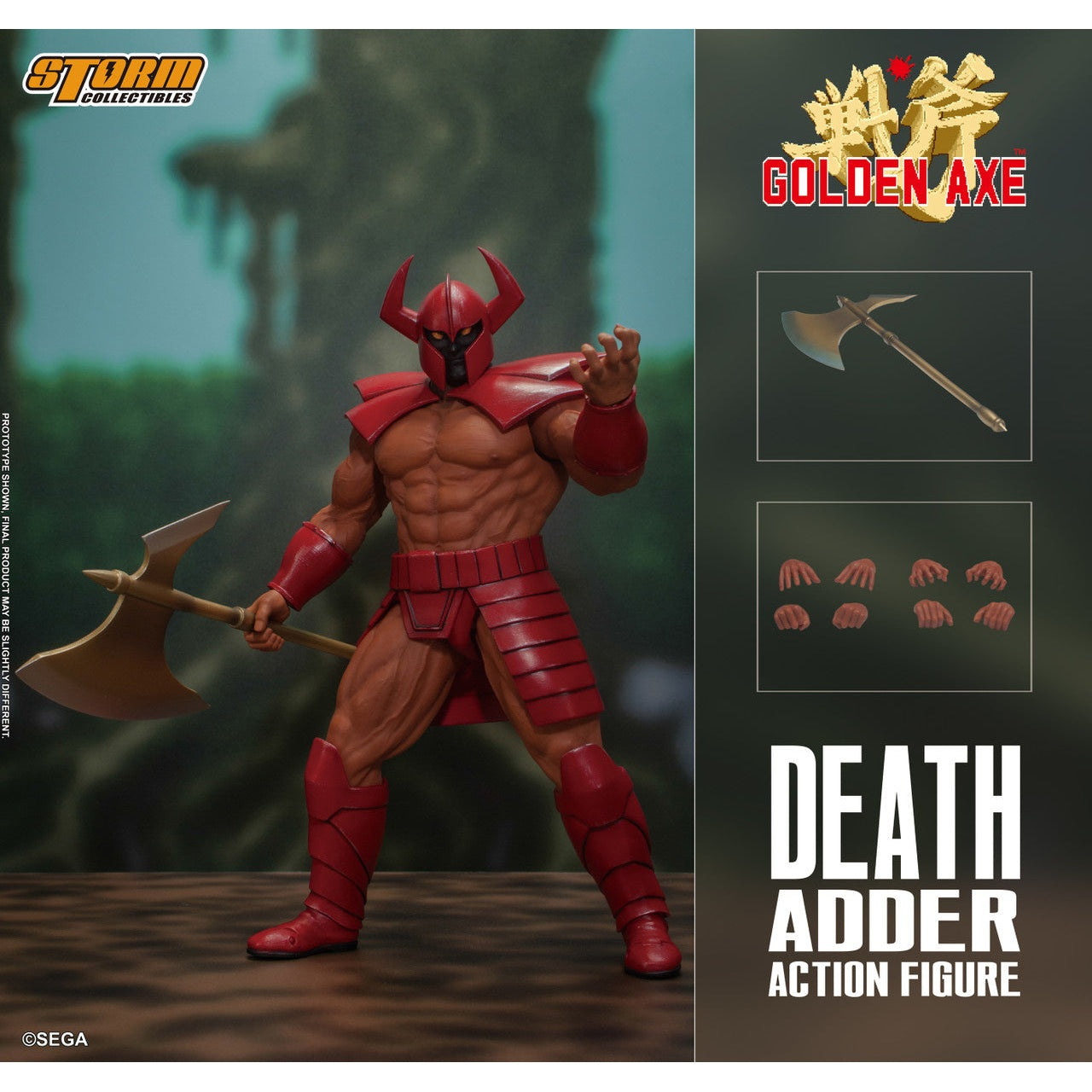 Golden Axe Death Adder Action Figure By Storm Collectibles - Medaid International