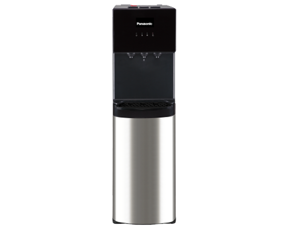 Panasonic Bottom Loading Water Dispenser, SDM-WD3438BG Black/ Stainless Steel Finish, Best for Home Kitchen & Office, Hot, Cold & Normal