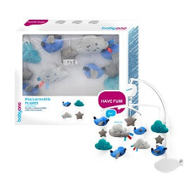BabyOno - 627 Planes Musical - Cot Mobile