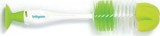 BabyOno - Brush For Bottles And Teats With Suction Cup & Retractable Mini Brush/Self Standing