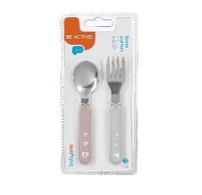 BabyOno - Stainless Steel Spoon And Fork