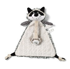 BabyOno - Cuddly Toy With Pacifier Holder - Racoon Rocky