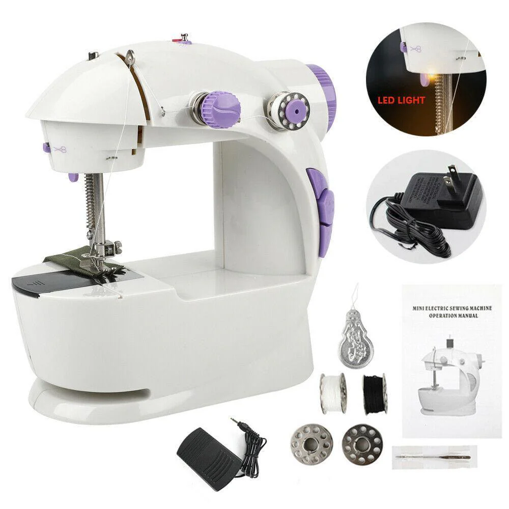 Portable Mini Sewing Machine with LED Light and Foot Pedal - Medaid International
