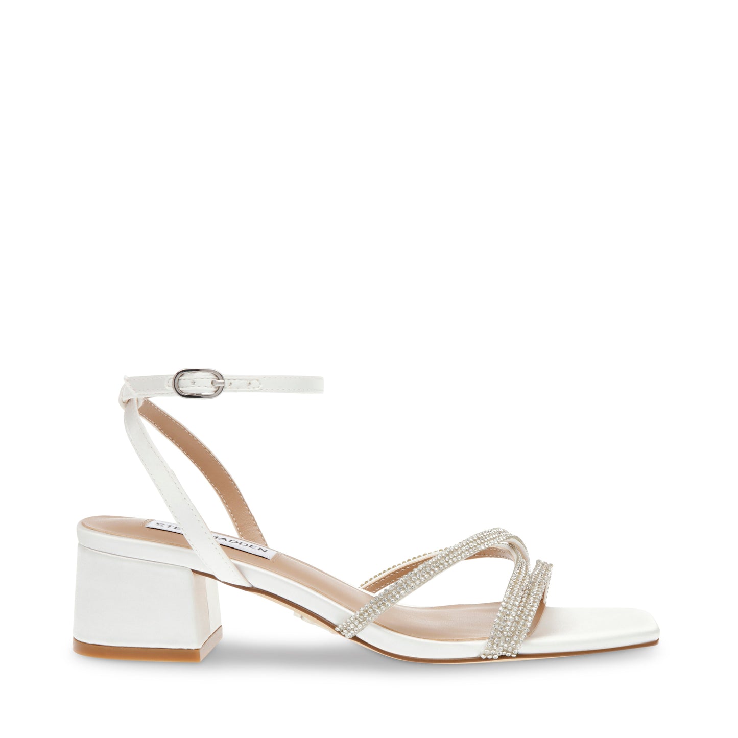 Steve Madden Women's Ivory Satin Gabby Heeled Sandal |Steve Madden In Lebanon