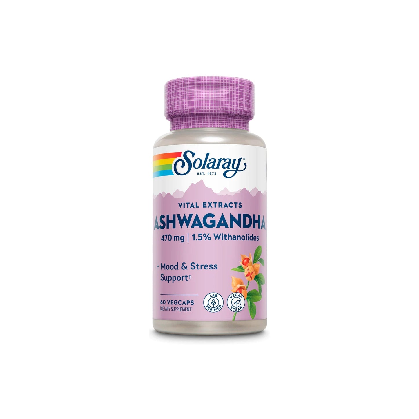 SOLARAY ASHWAGANDHA ROOT EXTRACT - 470mg - Medaid International