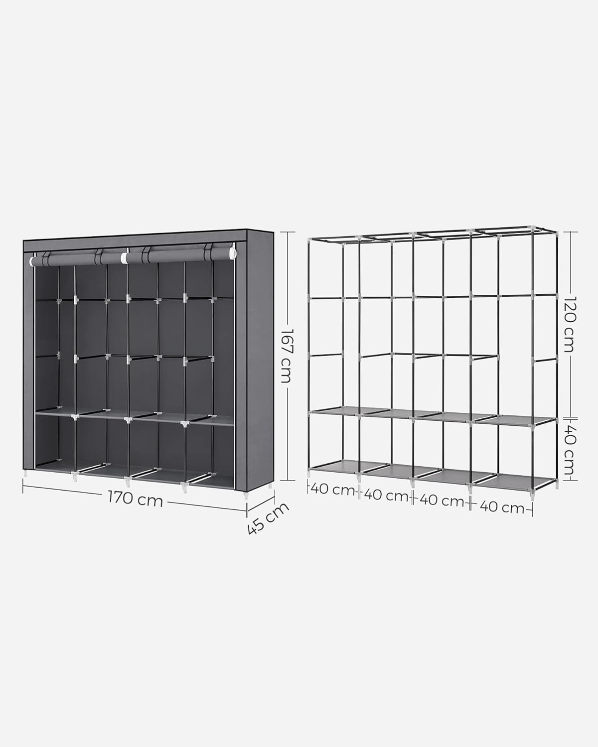 SONGMICS Clothes Wardrobe RYG094G02
