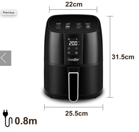 Air Fryer Sonifer 4.2L 1400W SF-1010