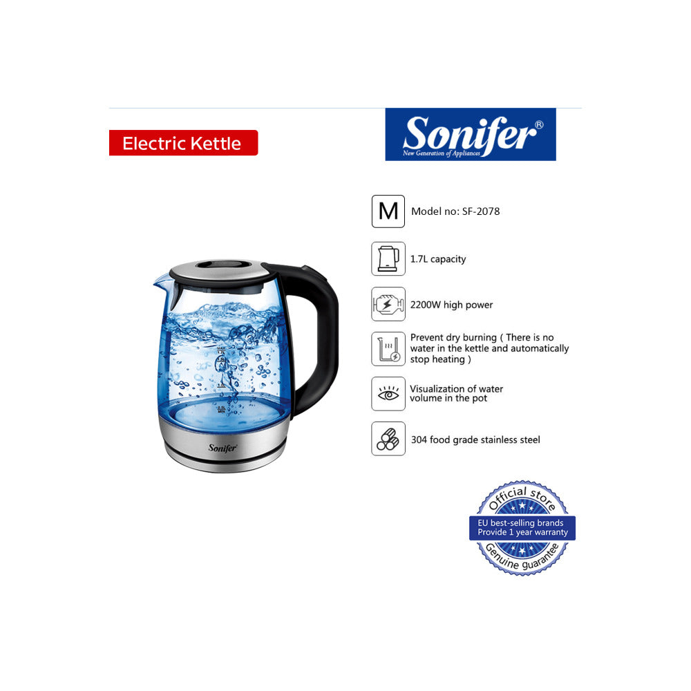 Sonifer Electric Kettle 2200W SF-2078