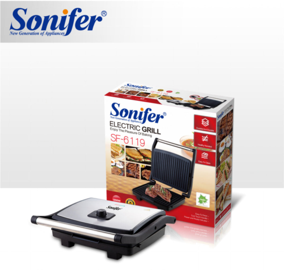 Sonifer Electric Grill SF-6119 1800W
