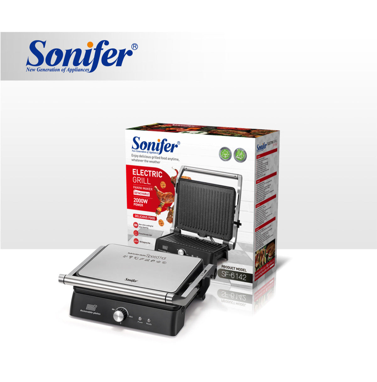 Sonifer Electric Grill SF-6142  2000W