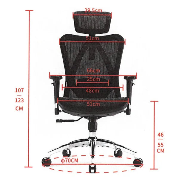 Sihoo M57 - Ergonomic Office Chair with Breathable Mesh Cushion