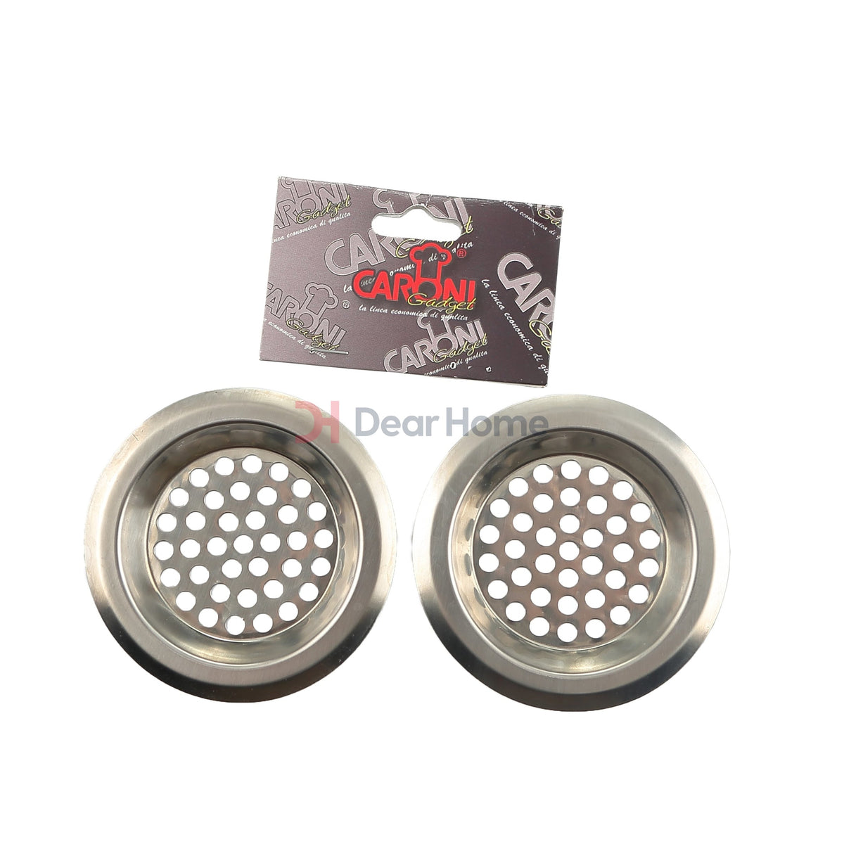 Stainless 2Pcs Sink Strainer 7.5Cm