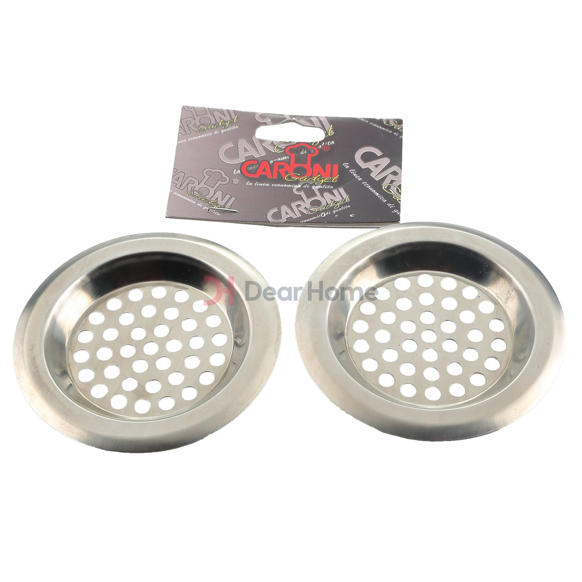 Stainless 2Pcs Sink Strainer 7.5Cm