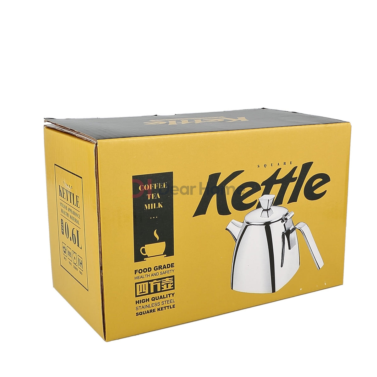 Stainless Square Tea Kettle 0.6L
