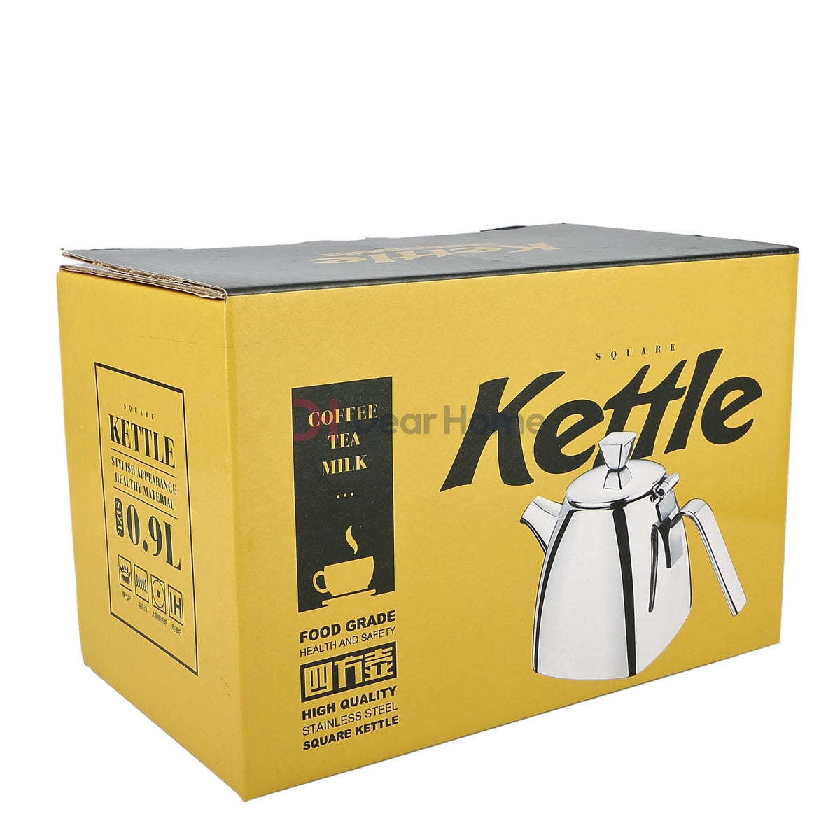 Stainless Square Tea Kettle 0.9L