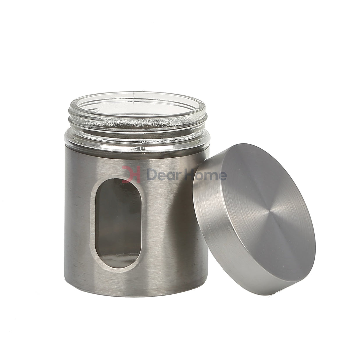 Stainless 9 Pcs Spice Set + Wood Stand