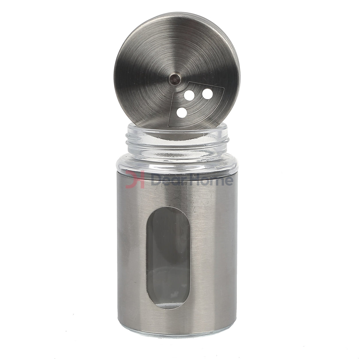 Stainless 9 Pcs Spice Set + Wood Stand