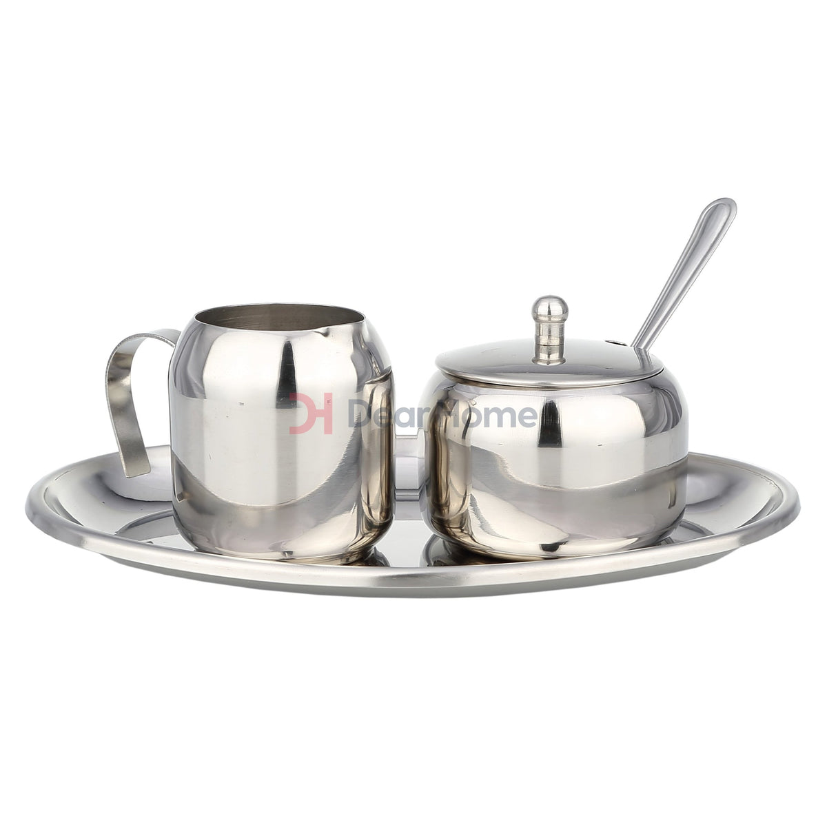 Stainless Creamer And Sugar Pot Set