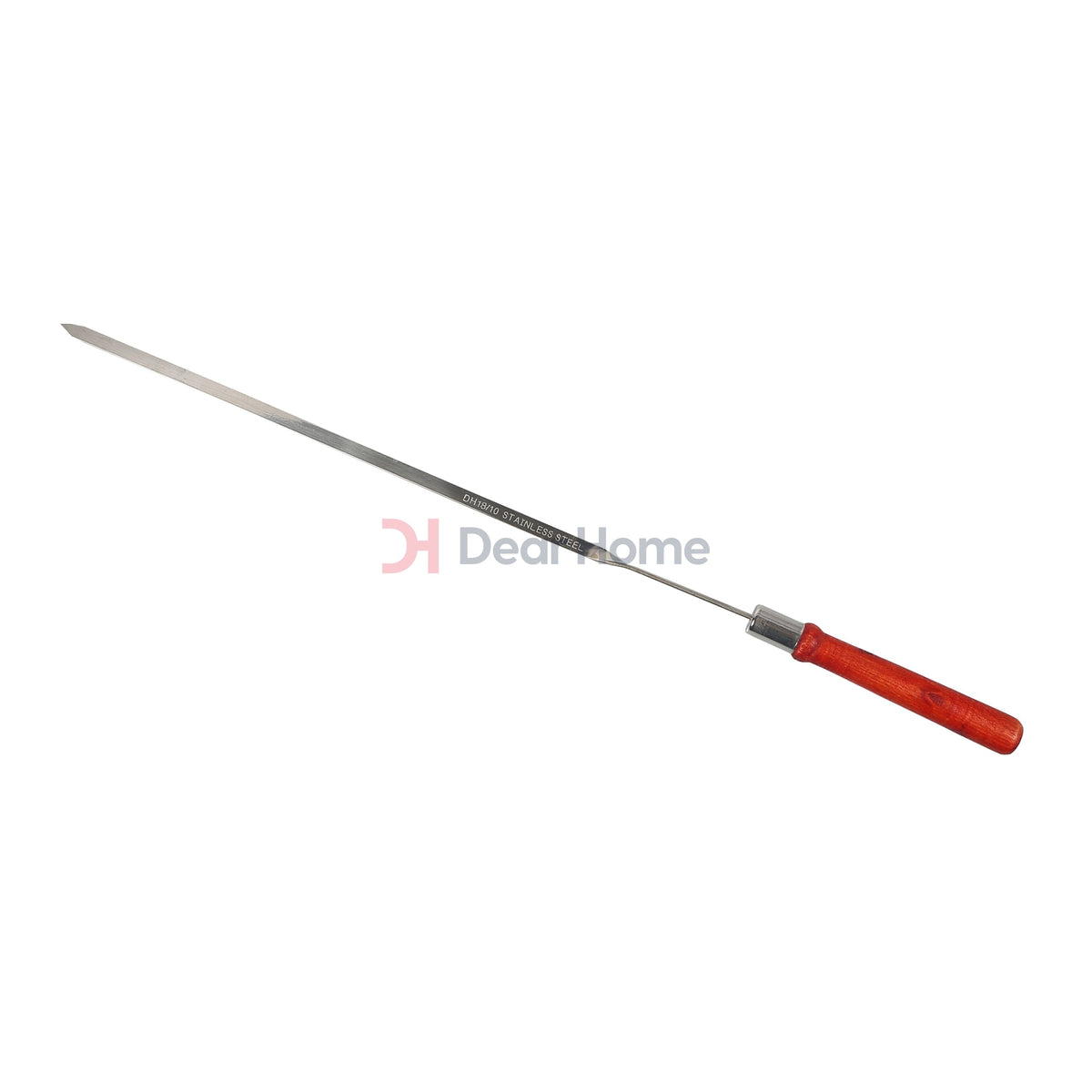 Stainless Curved Bbq Skewers+Wood Handle