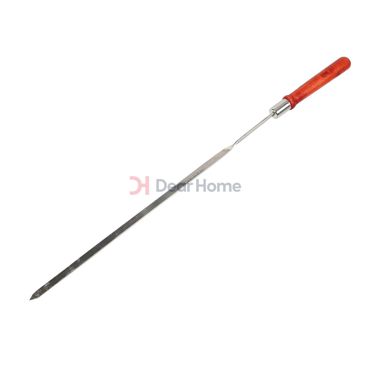 Stainless Curved Bbq Skewers+Wood Handle