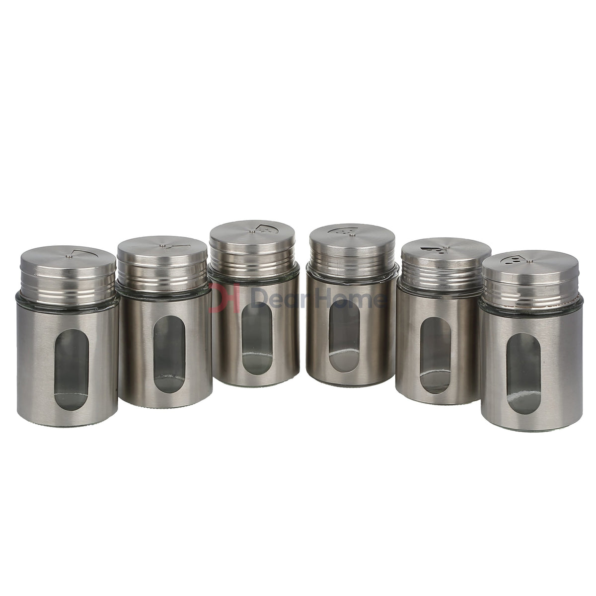 Stainless Large Spice Shaker 6 PCS