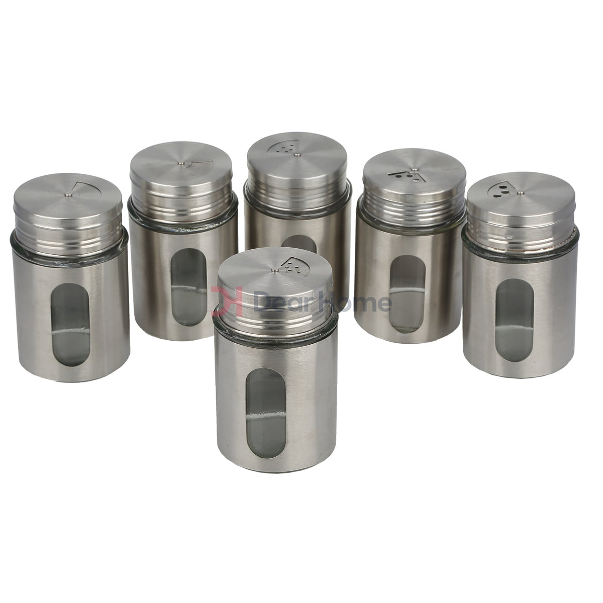 Stainless Large Spice Shaker 6 PCS