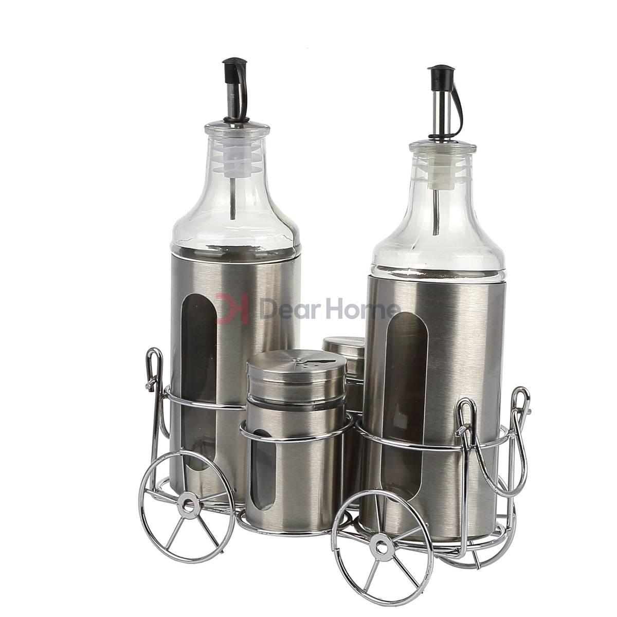 Stainless Oil & Vinegar Roller Set