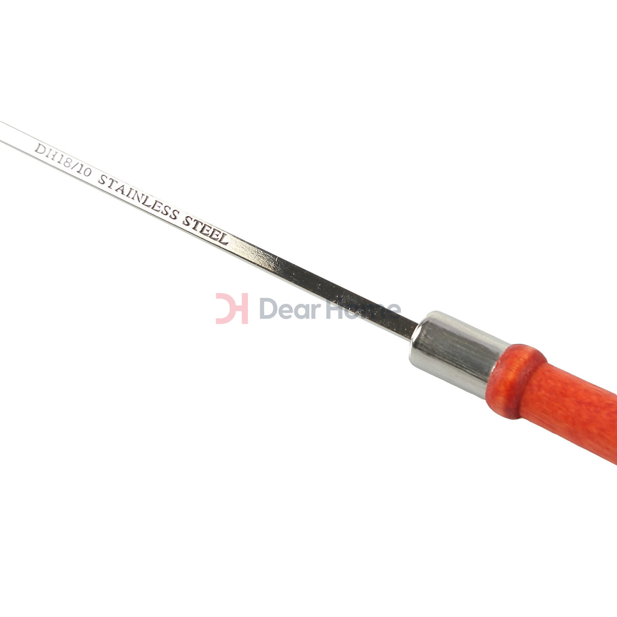 Stainless Square Bbq Skewers+Wood Handle