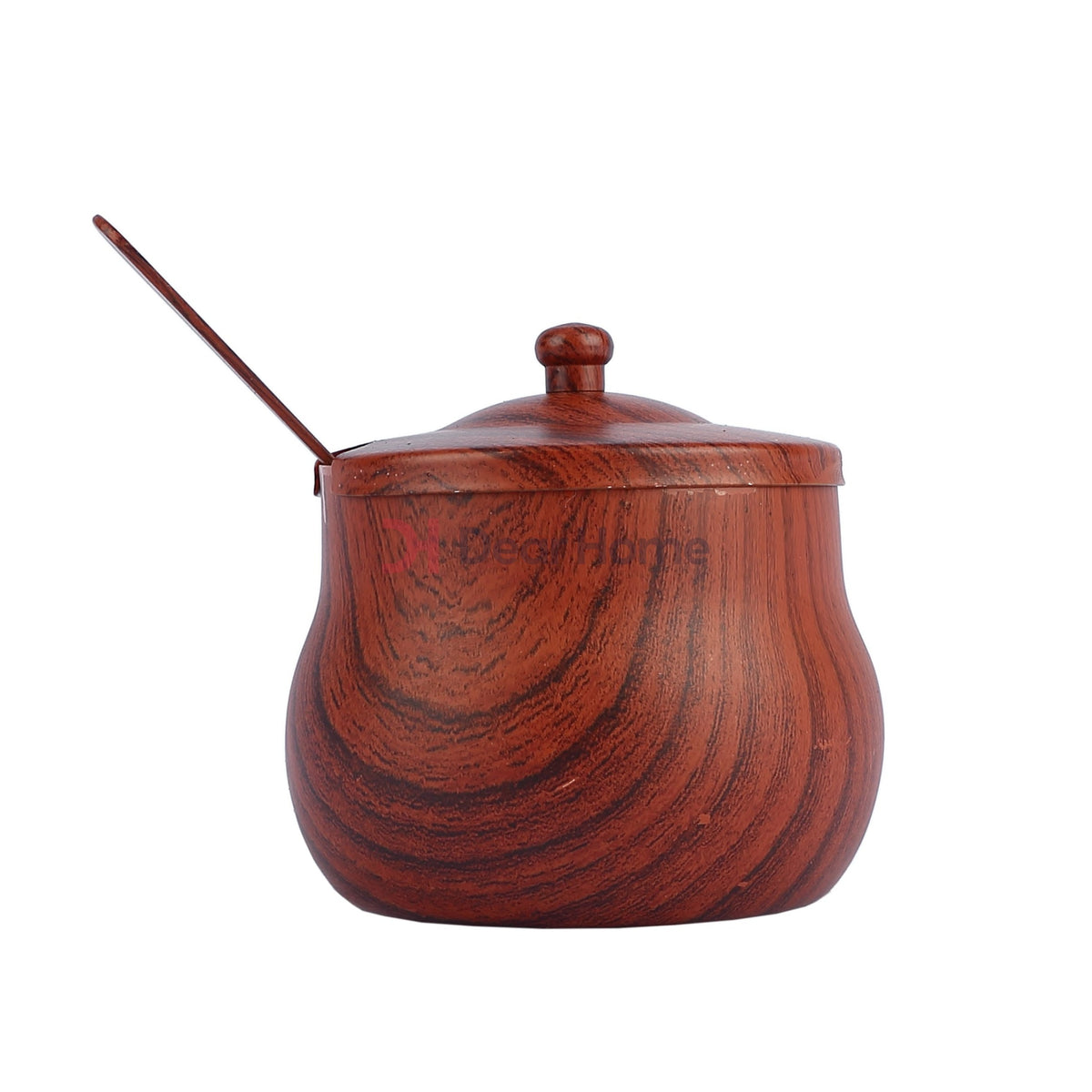 Stainless Wooden Look 5Oz Sugar Pot