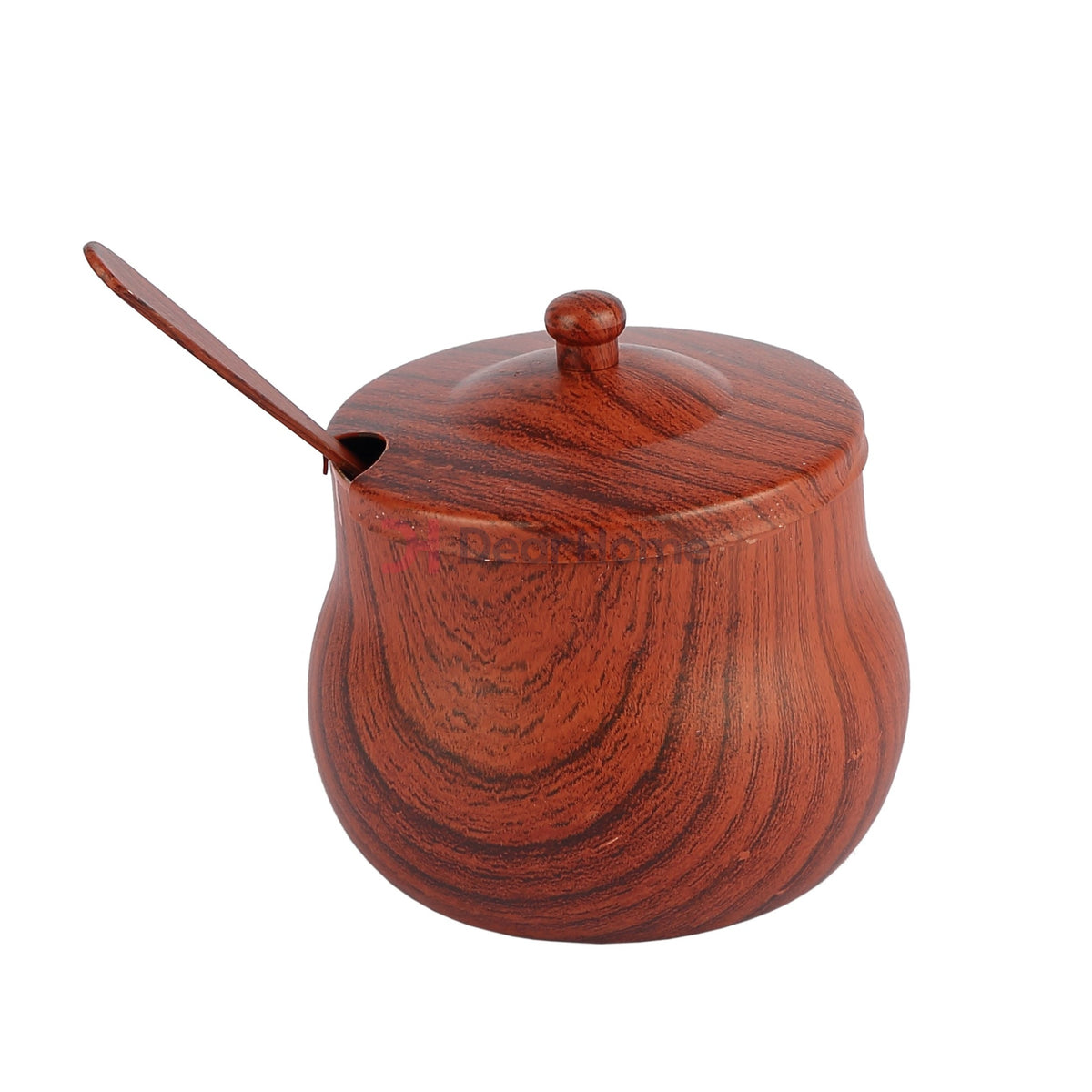 Stainless Wooden Look 5Oz Sugar Pot