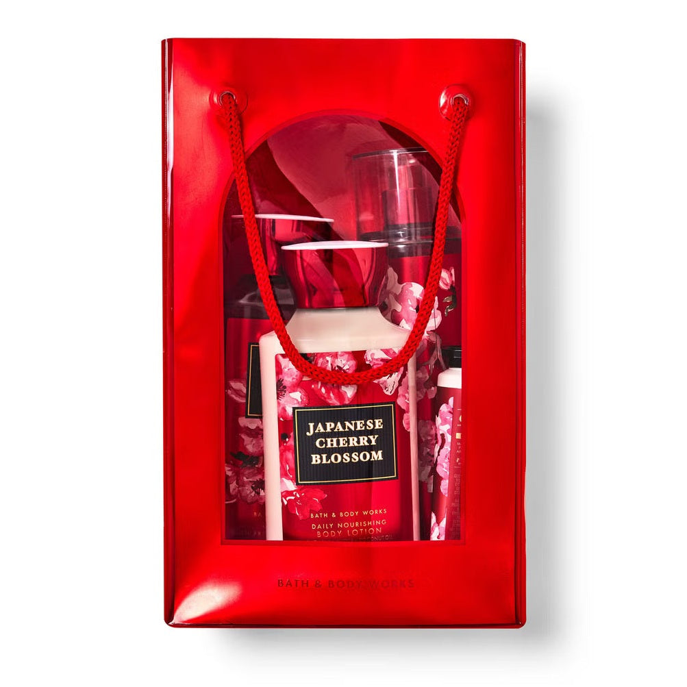 Bath And Body Works Japanese Cherry Blossom Gift Bag Set