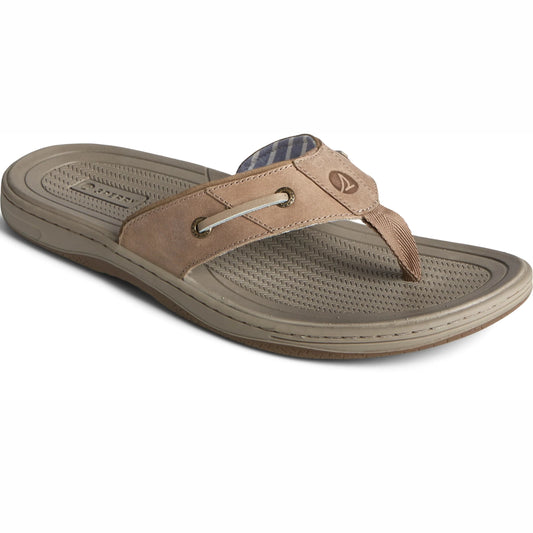 Sperry Men's Tan Baitfish Thong Leather Slipper | Sperry In Lebanon