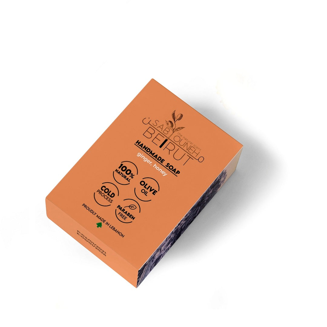 Sabouneh Mn Beirut Ginger & Honey Organic Soap
