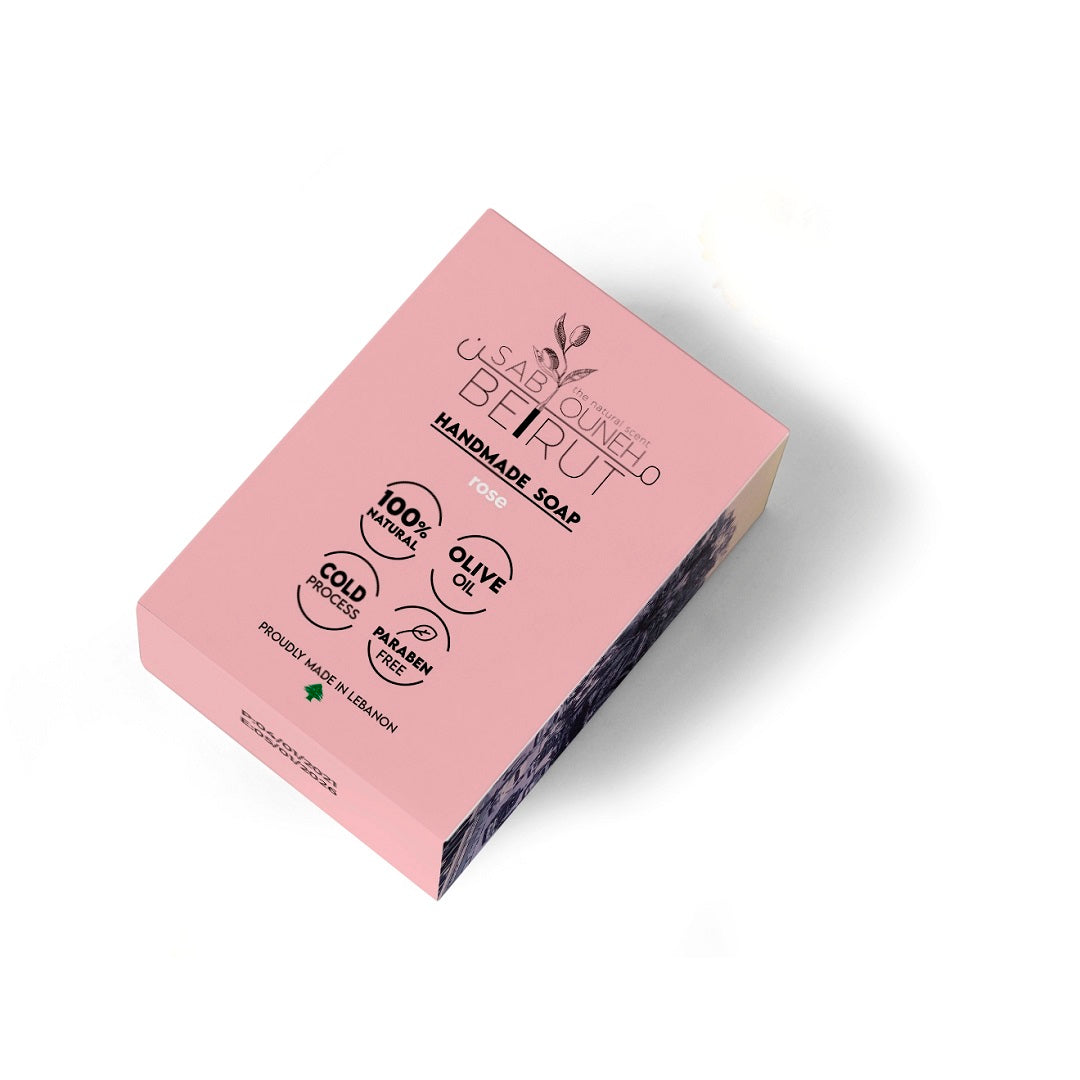 Sabouneh Mn Beirut Rose Organic Soap