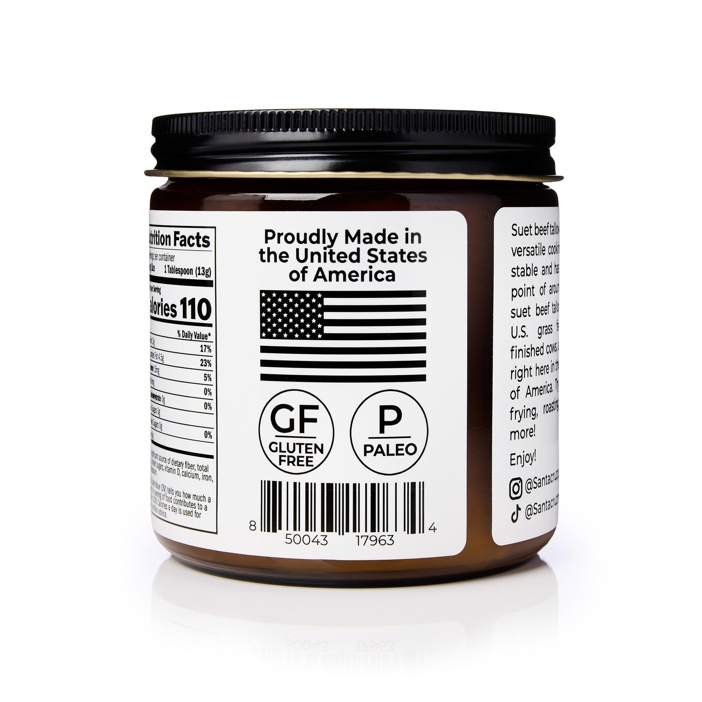 Beef Tallow Jar 14oz