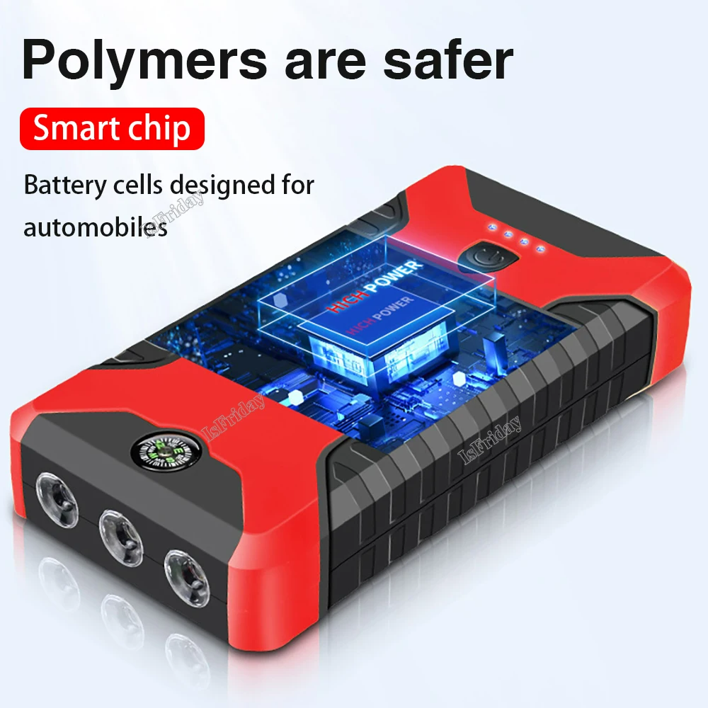 Portable Car Jump Starter Power Bank, Battery Booster Charger, Starting Device, Auto Emergency, Lighting Start-up, 12V - Medaid International