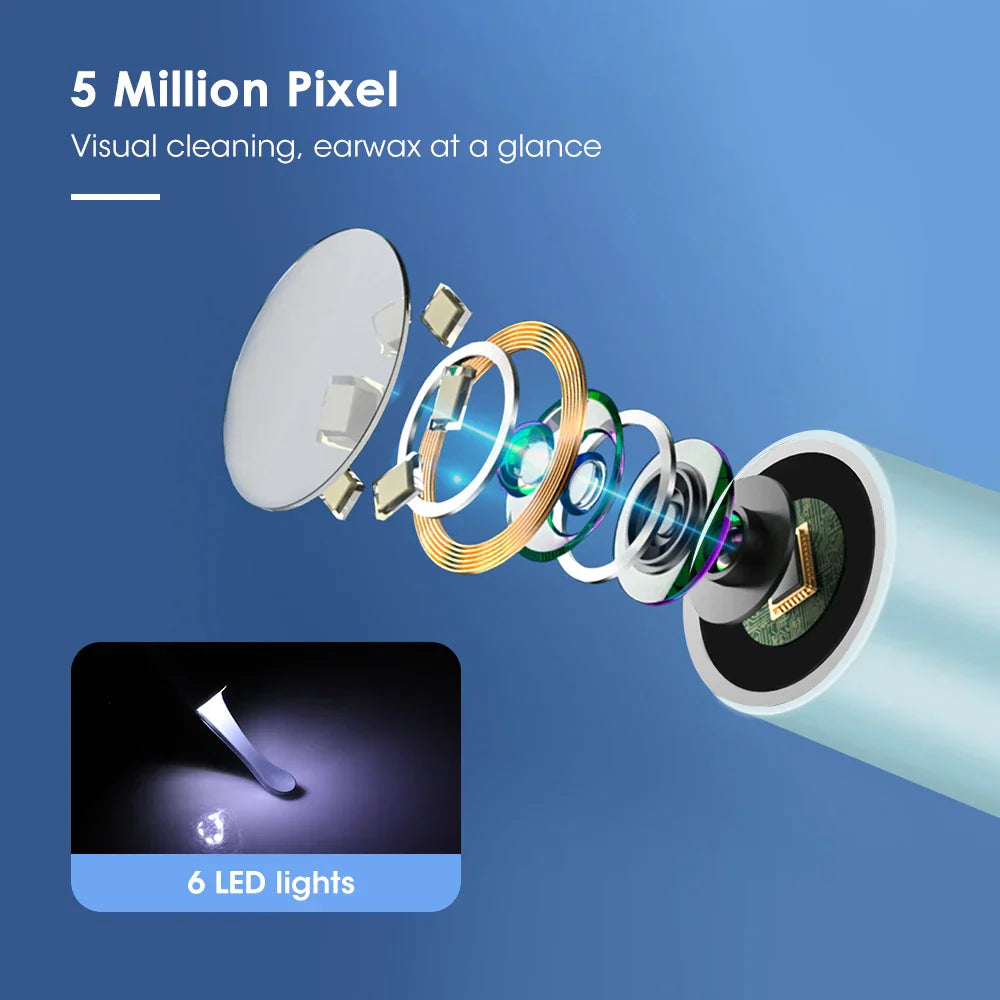 Intelligent Ear Wax Cleaner with 500MP Camera منظف الأذن الذكي بكاميرا 500