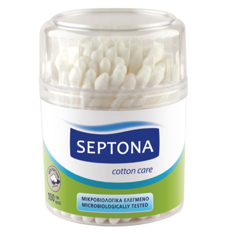 Septona 100 Cotton Buds In Plastic Jar - Medaid International