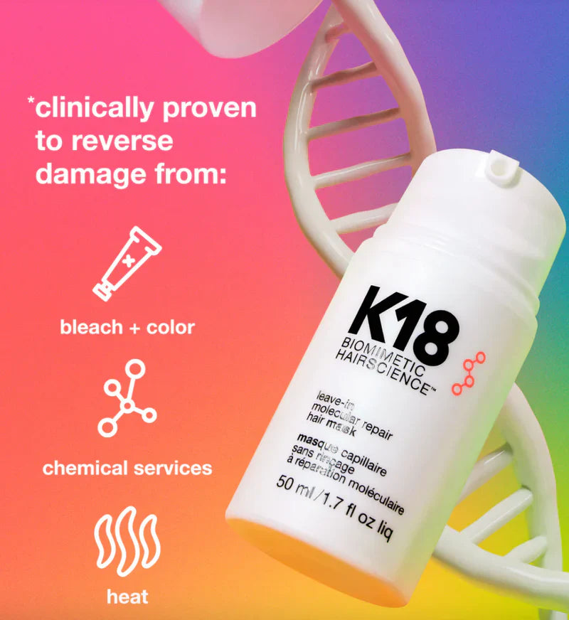 K18 Leave-in Molecular Repair Hair Mask 50ML قناع شعر K18 للإصلاح الجزيئي 50مل