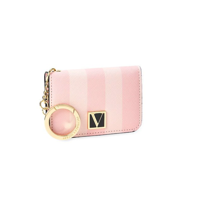 victorias-secret-the-victoria-foldable-card-case-pink-iconic-stripe - Medaid International