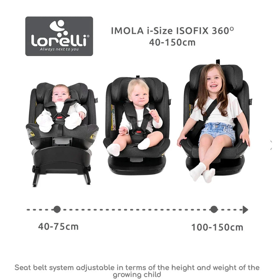 Lorelli - Imola Black i-size 40-150cm - Black