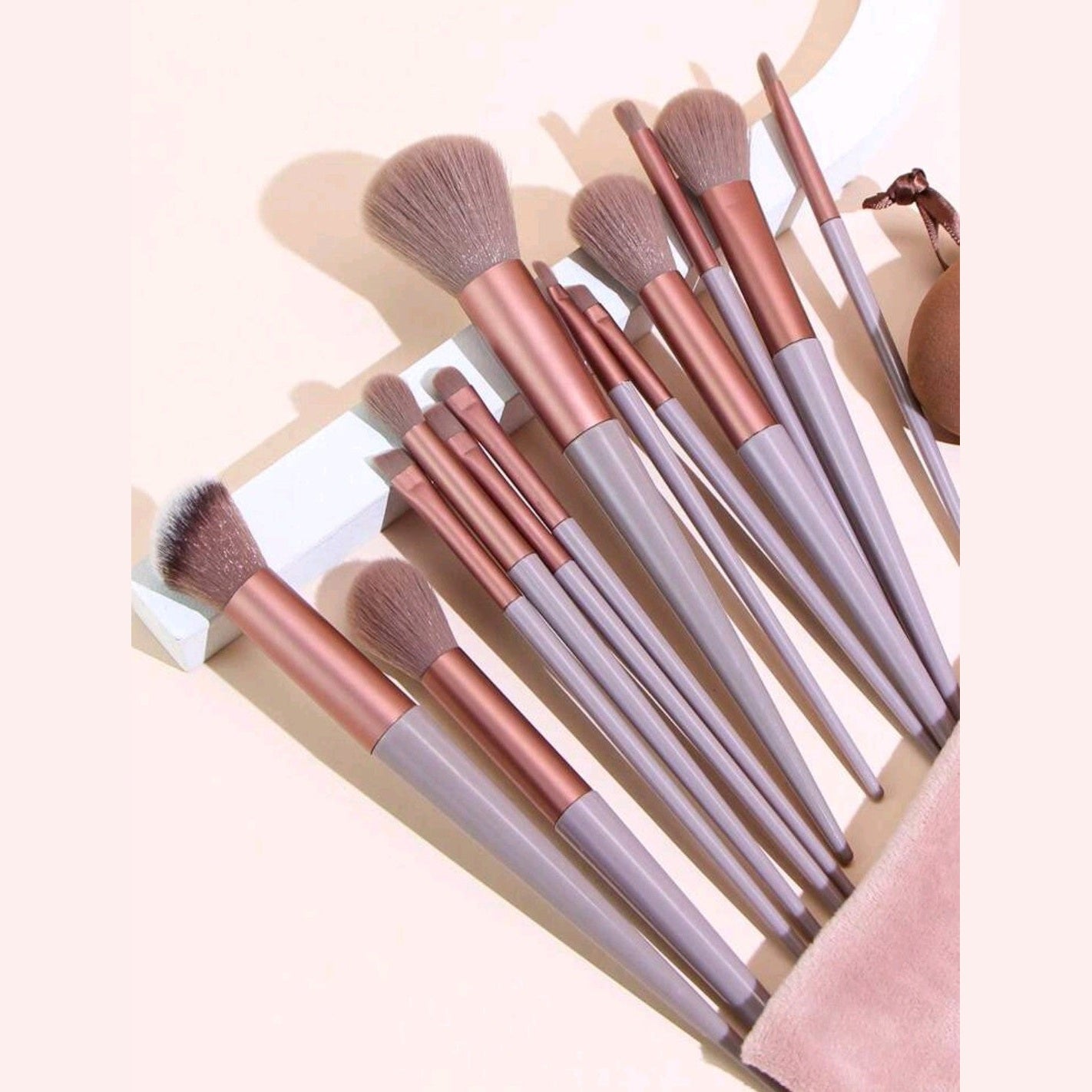 Sheglam 13pcs Makeup Brush Set Beauty Tools With Storage Bag Makeup, Makeup Brush/Cosmetic Brush