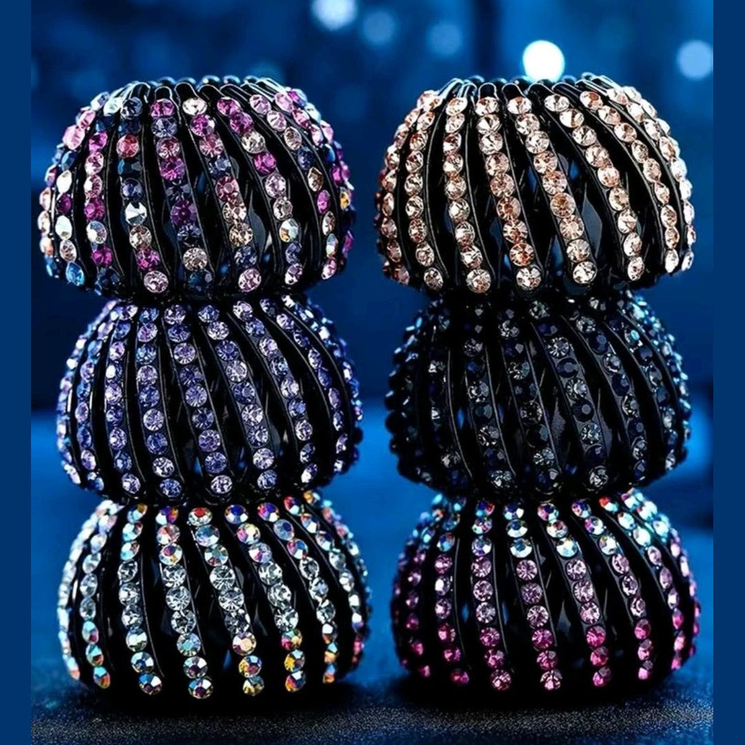Hair Tie Rhinestone Decor