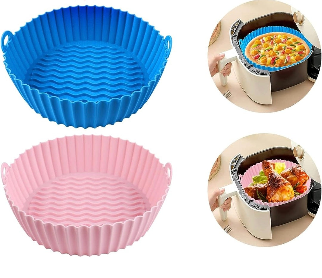 AIR FRYER SILICONE LINER PAD 20CM   X380 - MIX COLOR