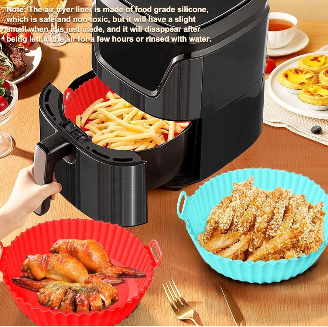 AIR FRYER SILICONE LINER PAD 20CM   X380 - MIX COLOR