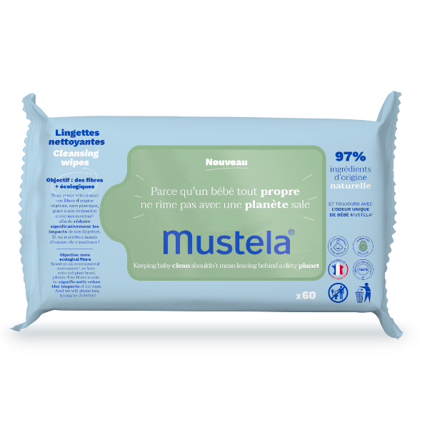 MUSTELA CLEANSING WIPES x60
