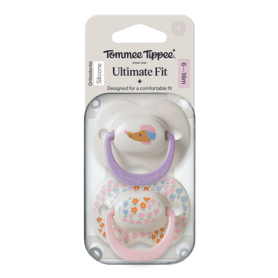 Tommee Tippee: Ultra Fit Decorated Soothers (6-18 Months) (2 Pack) - Assorted