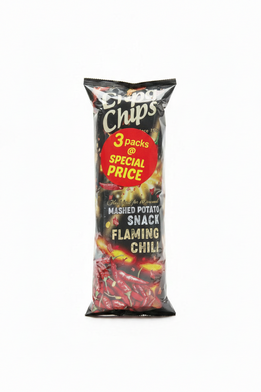 Long Chips Mashed Potato Snack Flaming Chili 75g 3Packs Special Price | Long Chips In Lebanon
