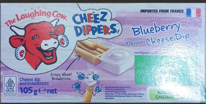 La Vache Qui Rit Cheese dippers blueberry 105g | La Vache Qui Rit  In Lebanon